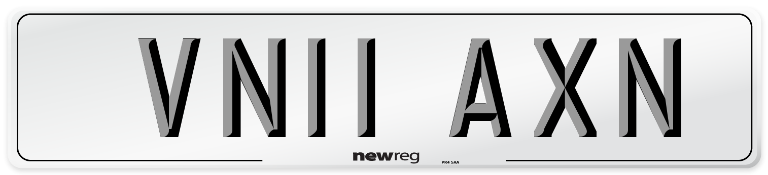 VN11 AXN Number Plate from New Reg